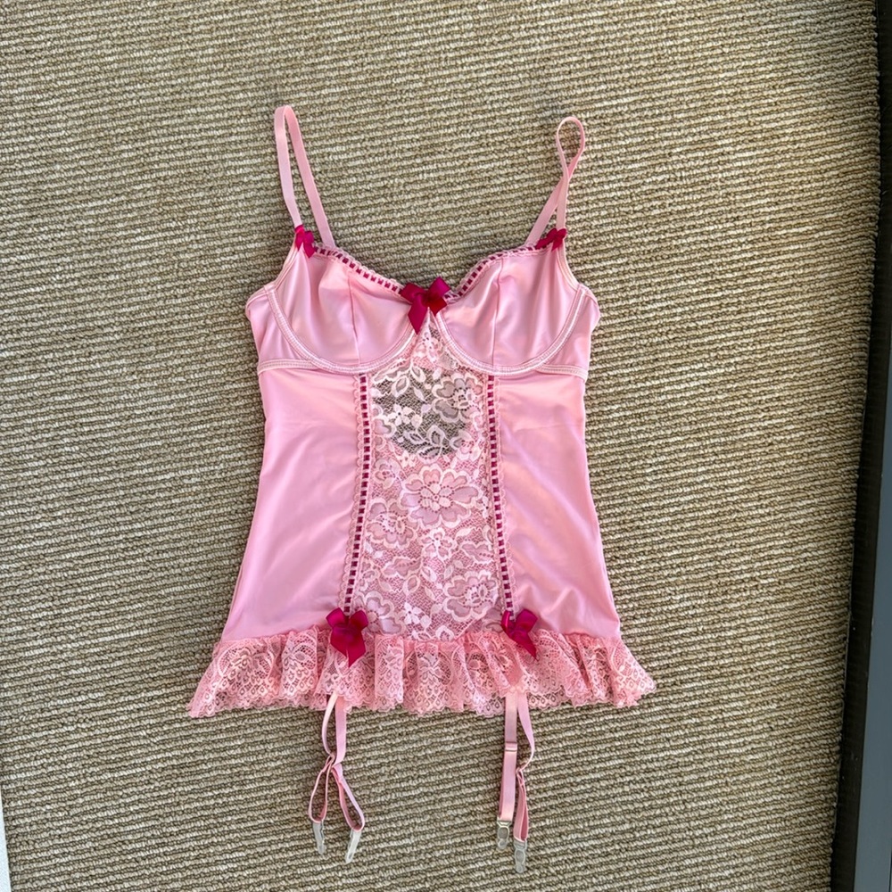 Pink babydoll dress lingerie
